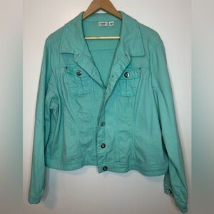 Catos Teal Jacket with Silver Buttons
